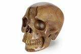 Realistic, Polished Picture Jasper Skull #381923-2